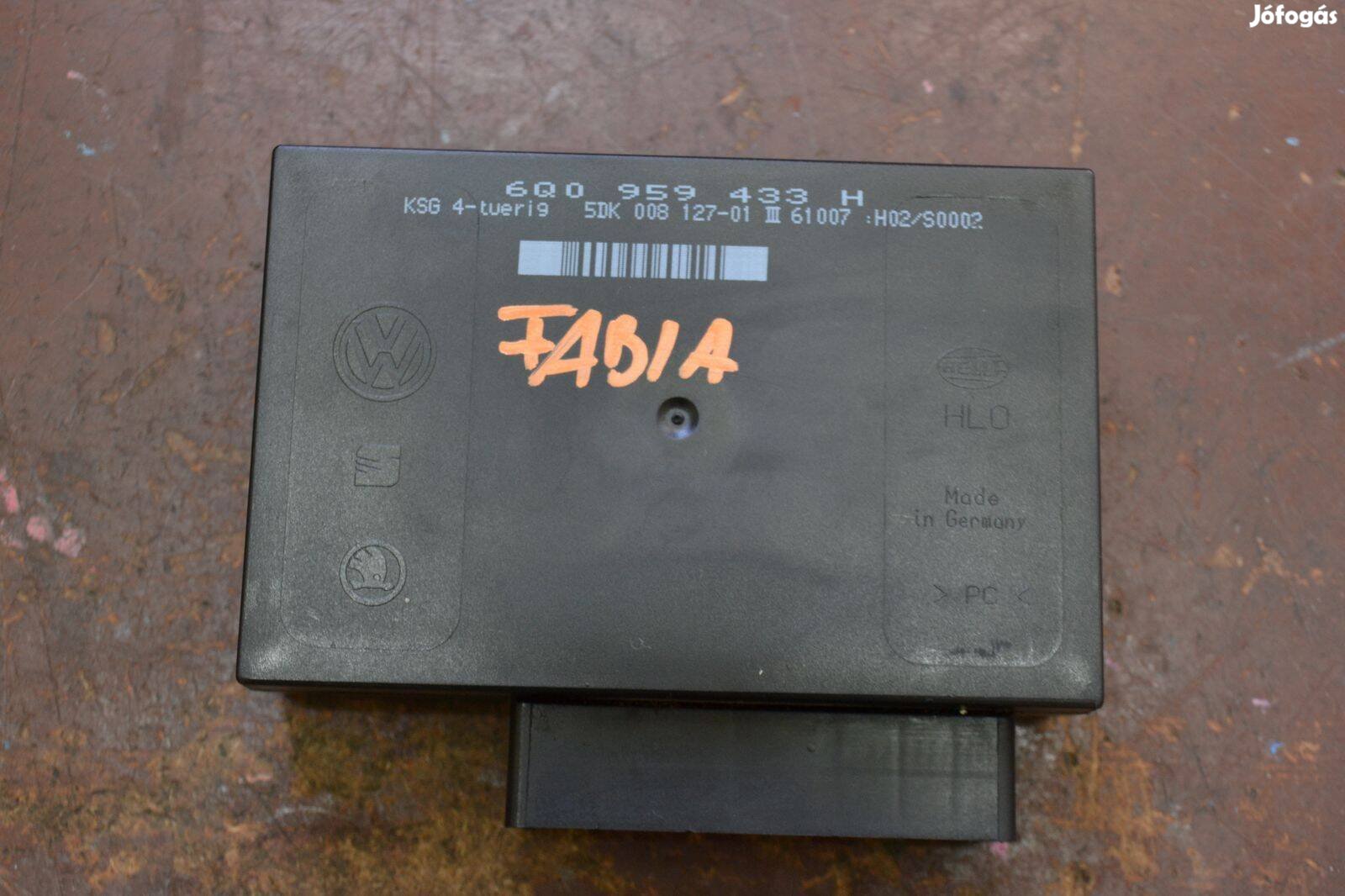 Skoda Fabia komfort modul, elektronika! 6Q0959433 H, 5DK00812701