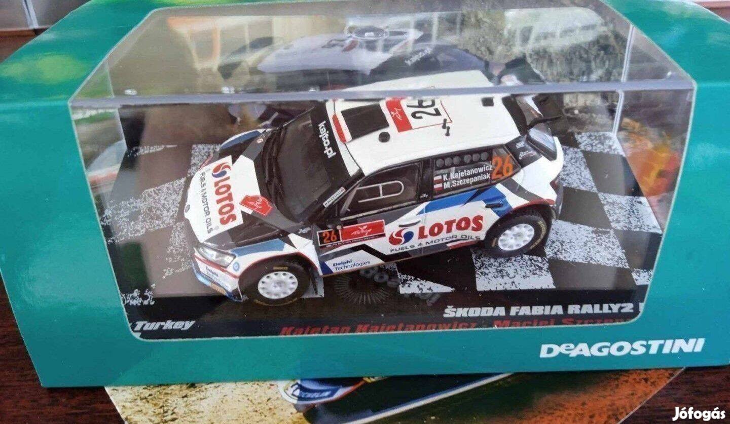 Skoda Fabia rally "dea" kisauto 1/43 modell Elado