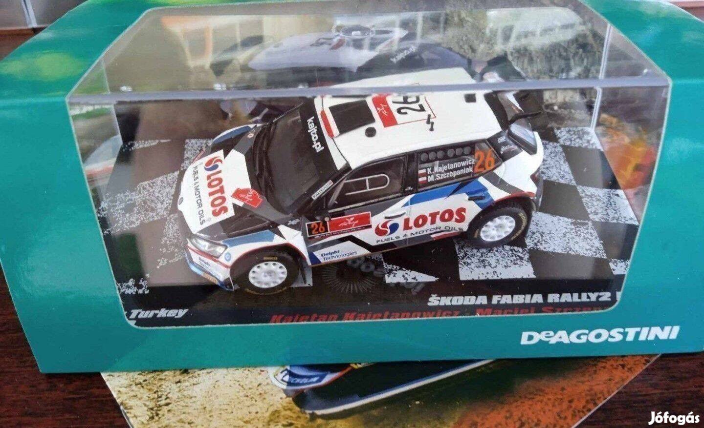 Skoda Fabia rally "dea" kisauto 1/43 modell Elado