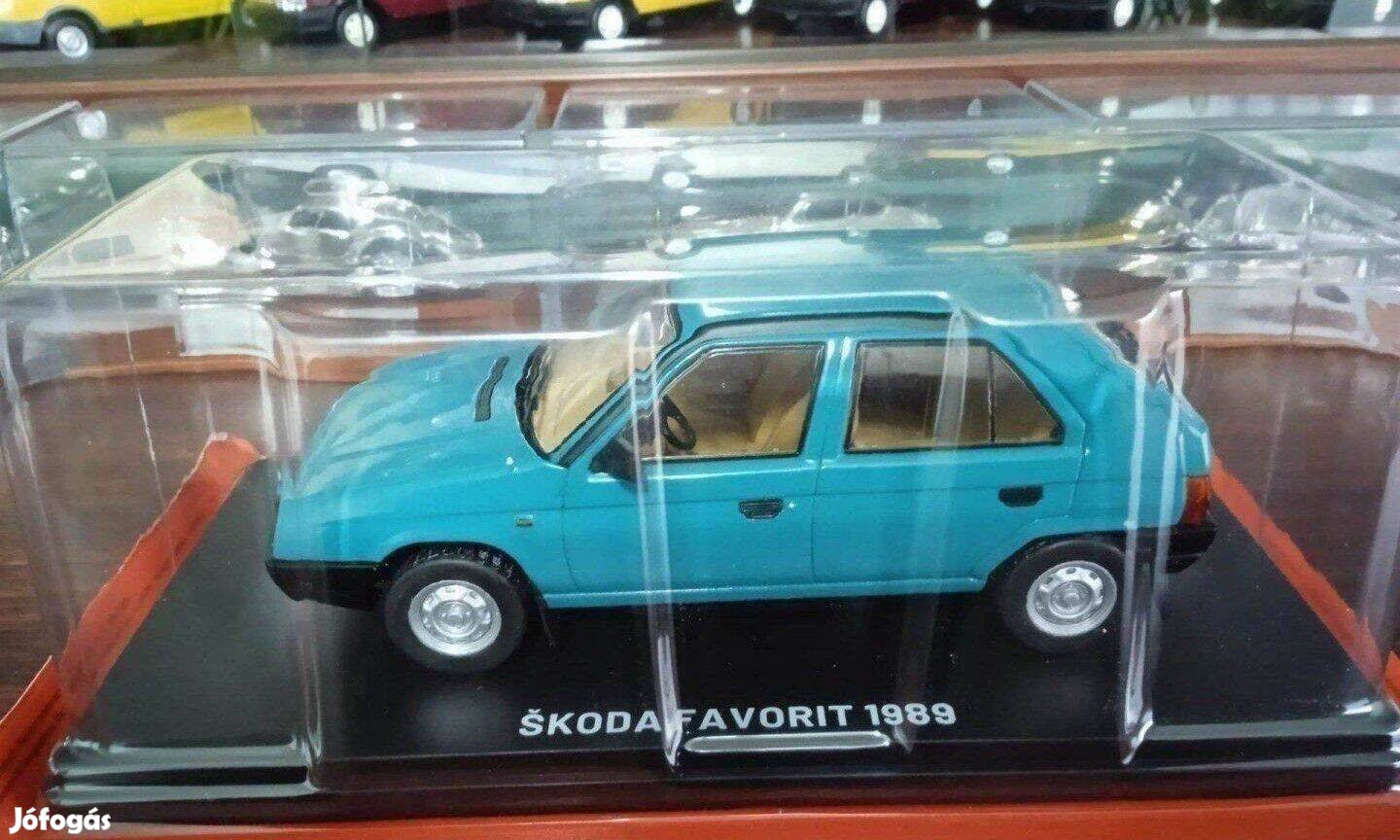 Skoda Favorit "Hachette" kisauto modell 1/24 Eladó