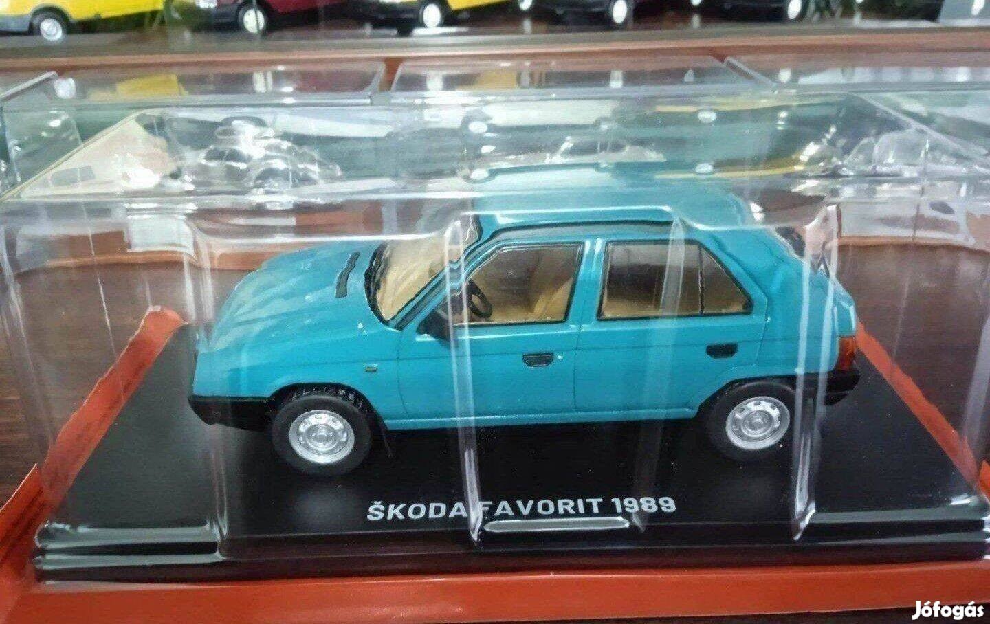 Skoda Favorit "Hachette" kisauto modell 1/24 Eladó