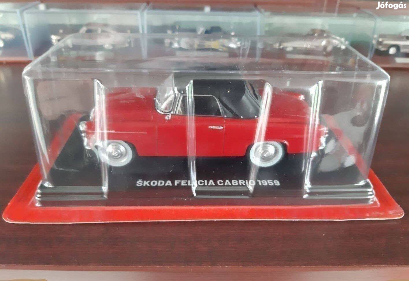Skoda Felicia cabrio 1959évi kisauto modell 1/24 Eladó
