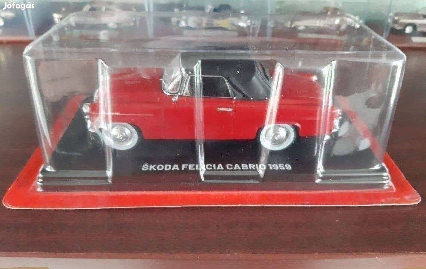 Skoda Felicia cabrio 1959évi kisauto modell 1/24 Eladó