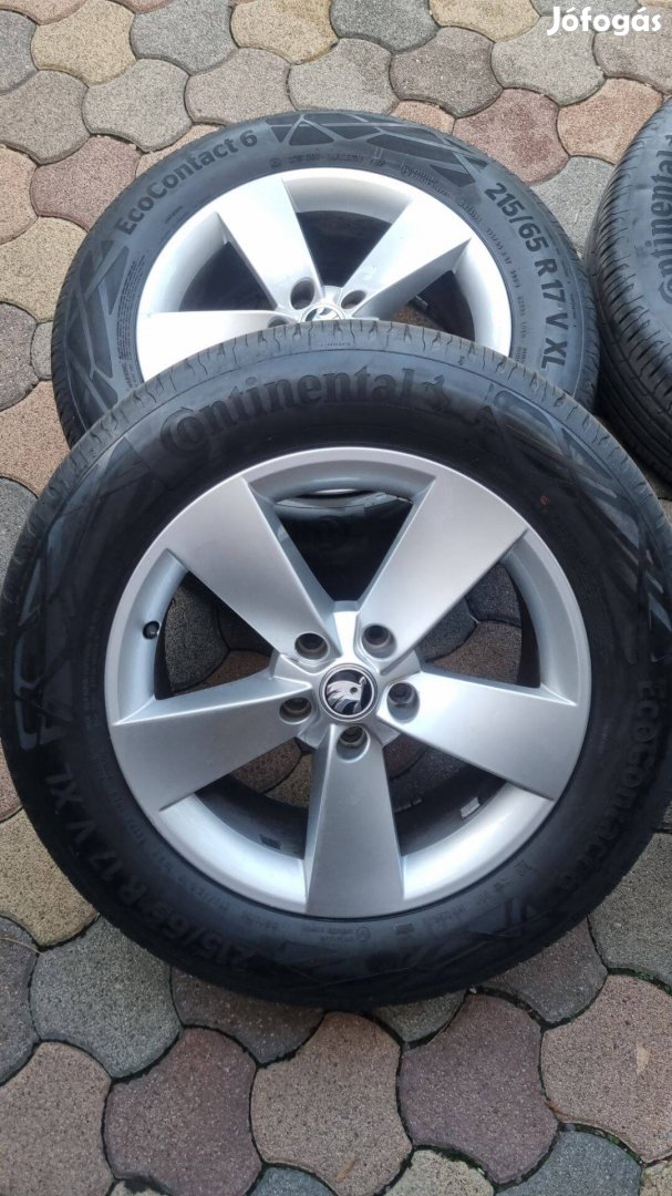 Skoda Kodiaq Karoq Kamiq R17 alufelni + gumi garnitúra 5x112 VW Seat