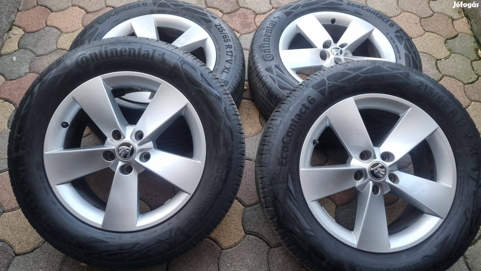 Skoda Kodiaq Karoq Kamiq R17 alufelni + gumi garnitúra 5x112 VW Seat