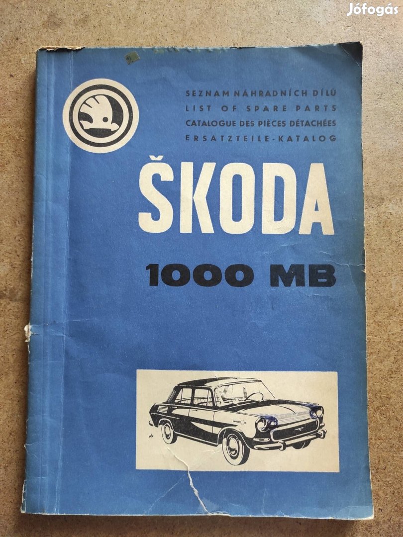 Skoda MB 1000 alkatrészkatalógus 