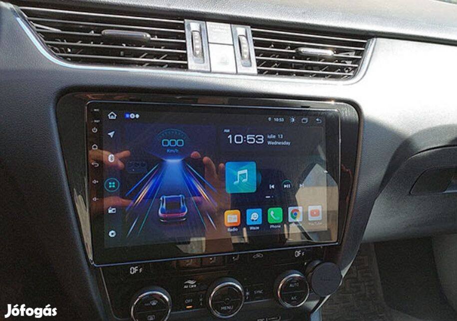 Skoda Octavia 3 Carplay Multimédia Android GPS Rádió Tolatókamerával