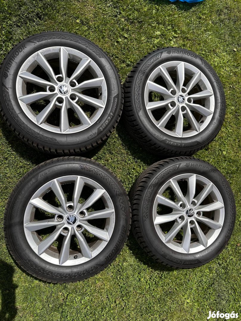 Skoda Octavia 3 Minoris 16" Alufelni szett, Új Hankook Téli Gumival!
