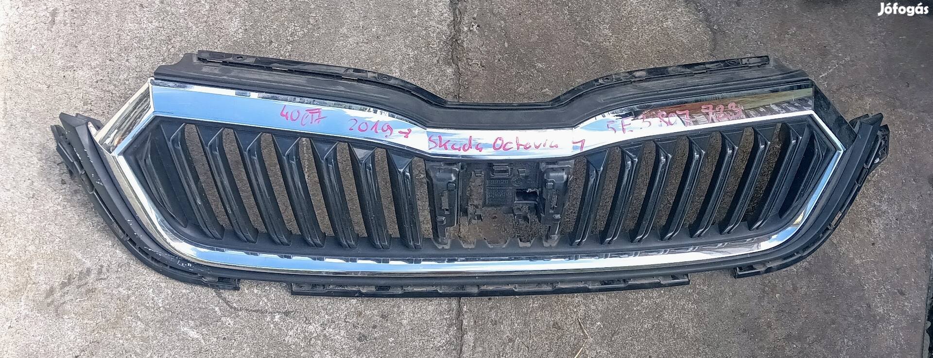 Skoda Octavia 4 2019-től hűtődíszrács (5E3807723)