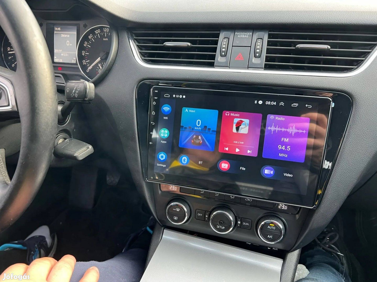 Skoda Octavia Android Kijelző Multimédia Navigáció Rádió Fejegység