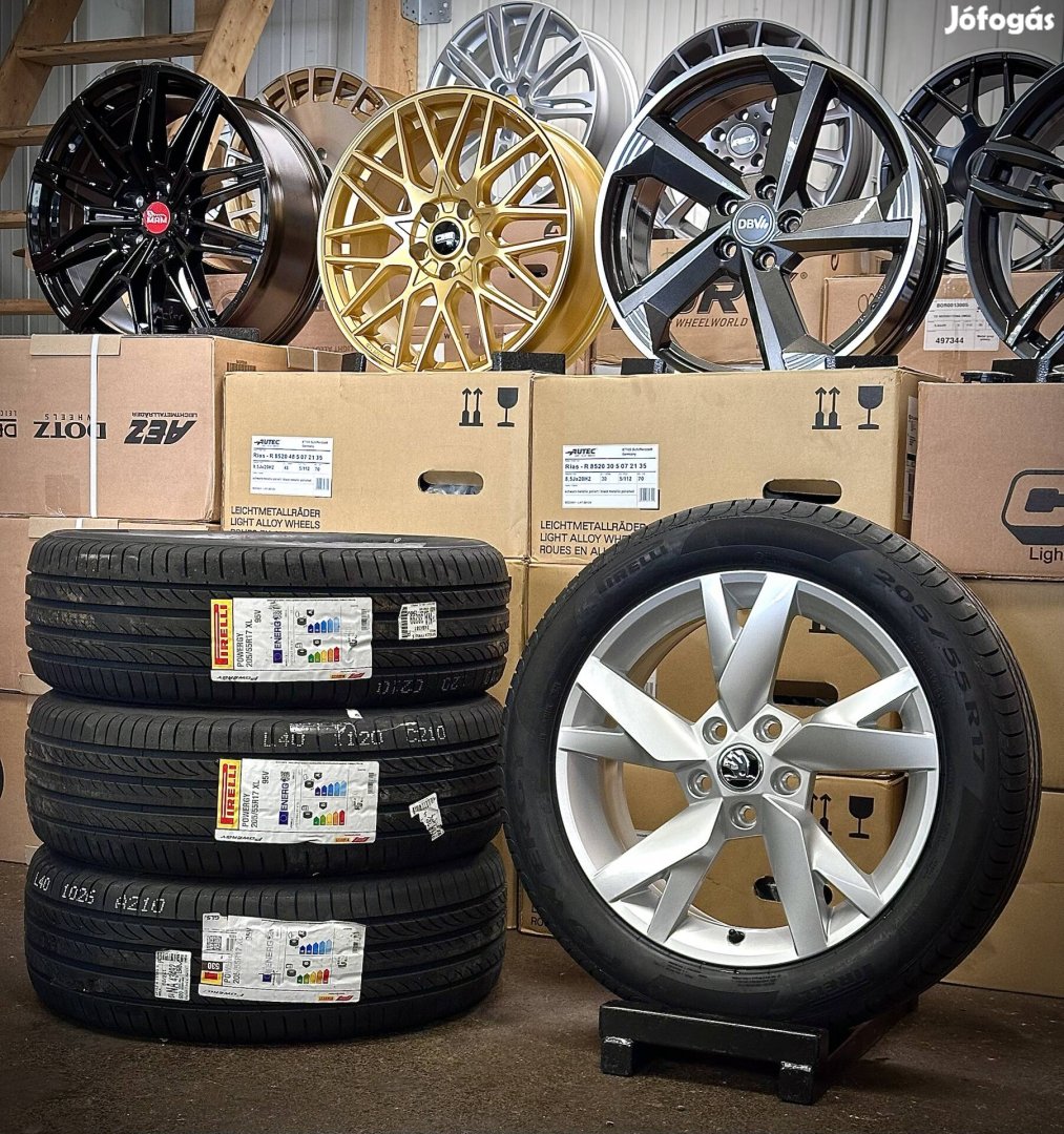 Skoda Octavia Gyári Új 17zoll alufenik 205/55 R17 Új nyári gumikkal