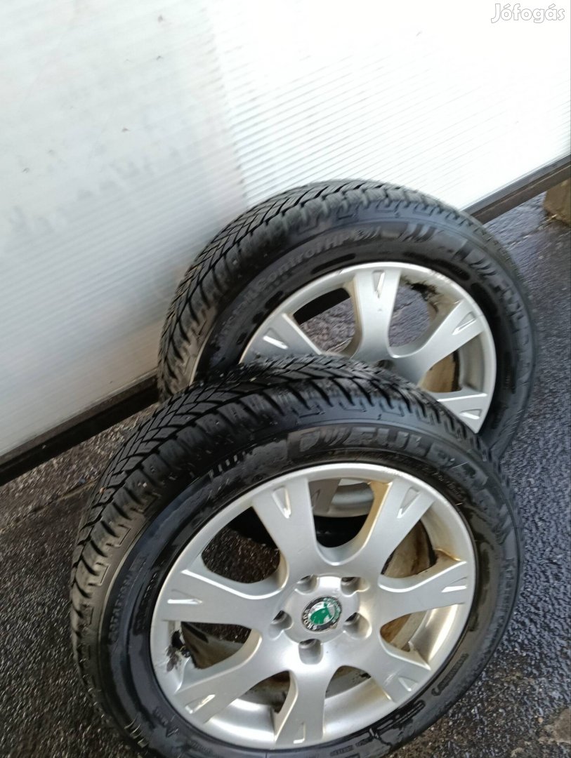 Skoda Octavia II alufelni garnitúra gumival
