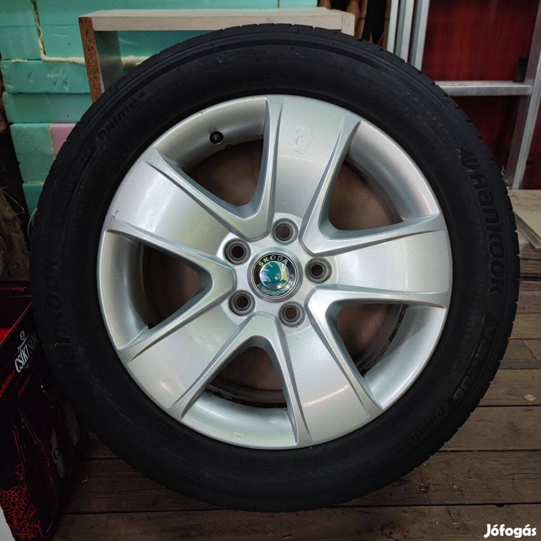 Skoda Octavia II gyári alufelni szett Crateris 6,5J x 16