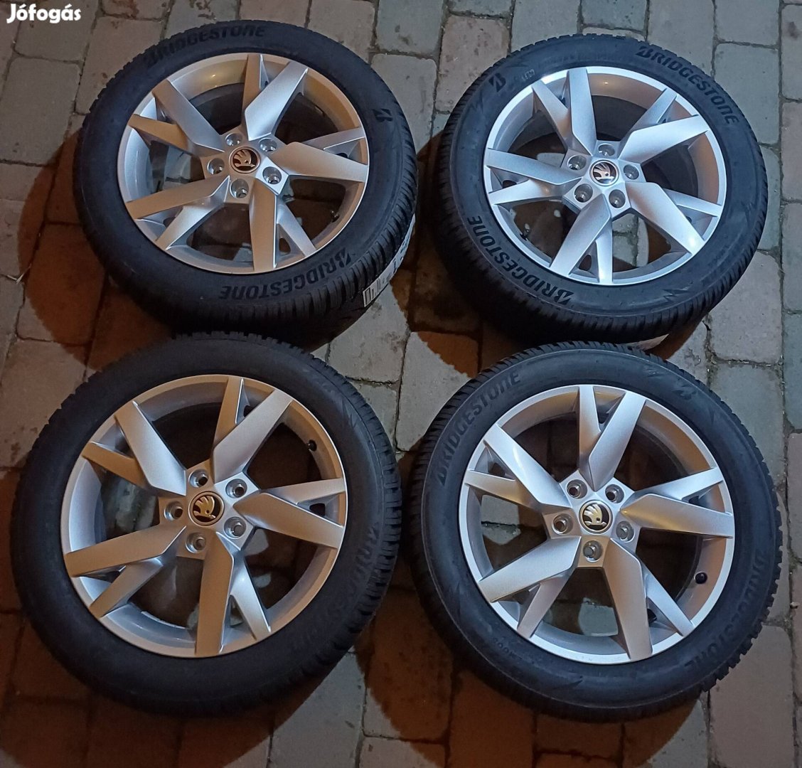 Skoda Octavia gyári új 17" kerék szett felni alufelni 205/55R17 gumi