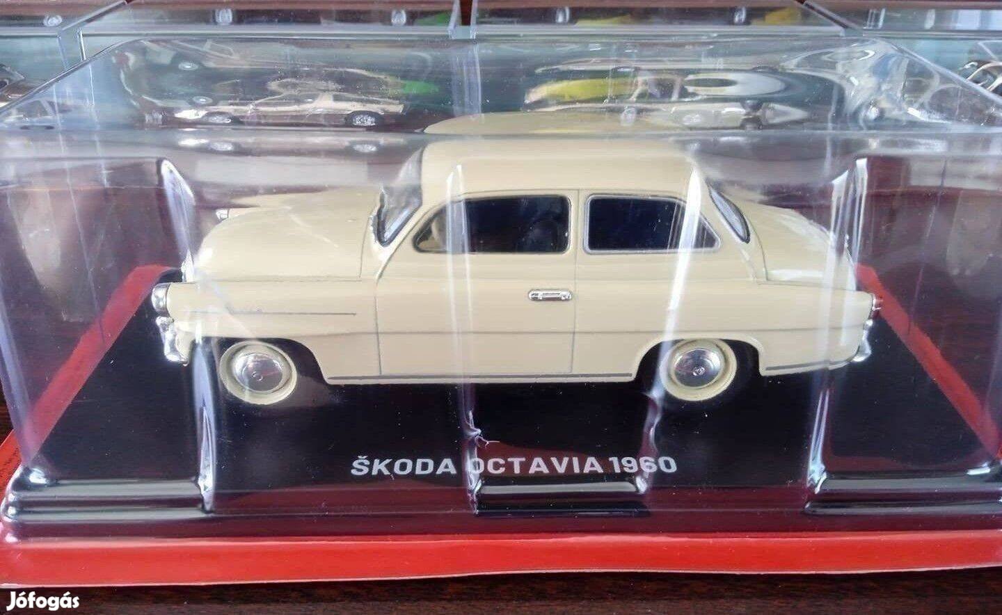 Skoda Oktavia 1960 "lengyel soros" kisauto modell 1/24 Eladó