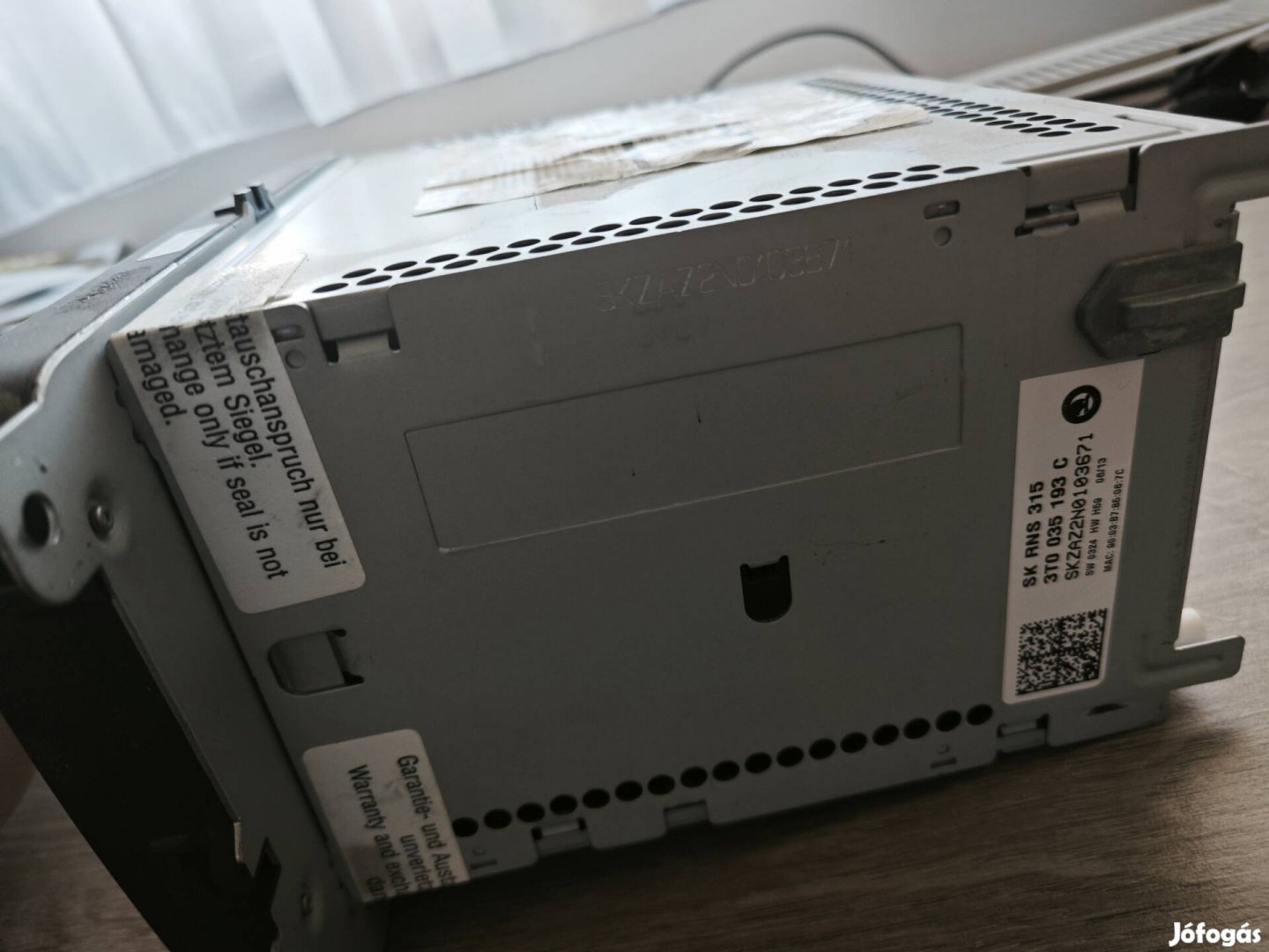 Skoda RNS315 3T0035193C navigációs fejegység eladó!