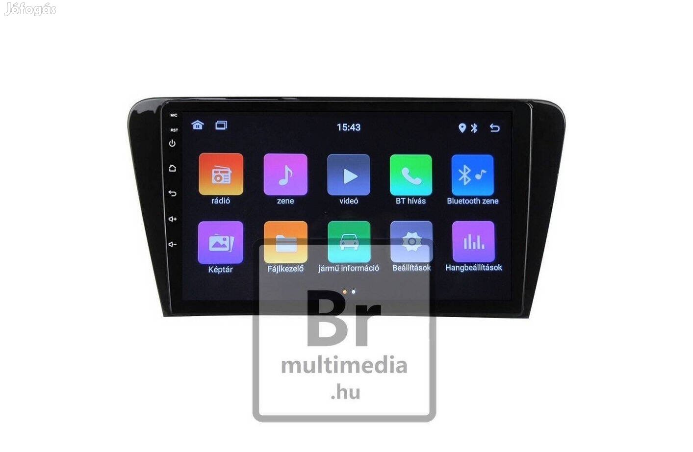 Skoda Rapid Android Kijelző 2Din Multimédia Rádió Navigáció Carplay