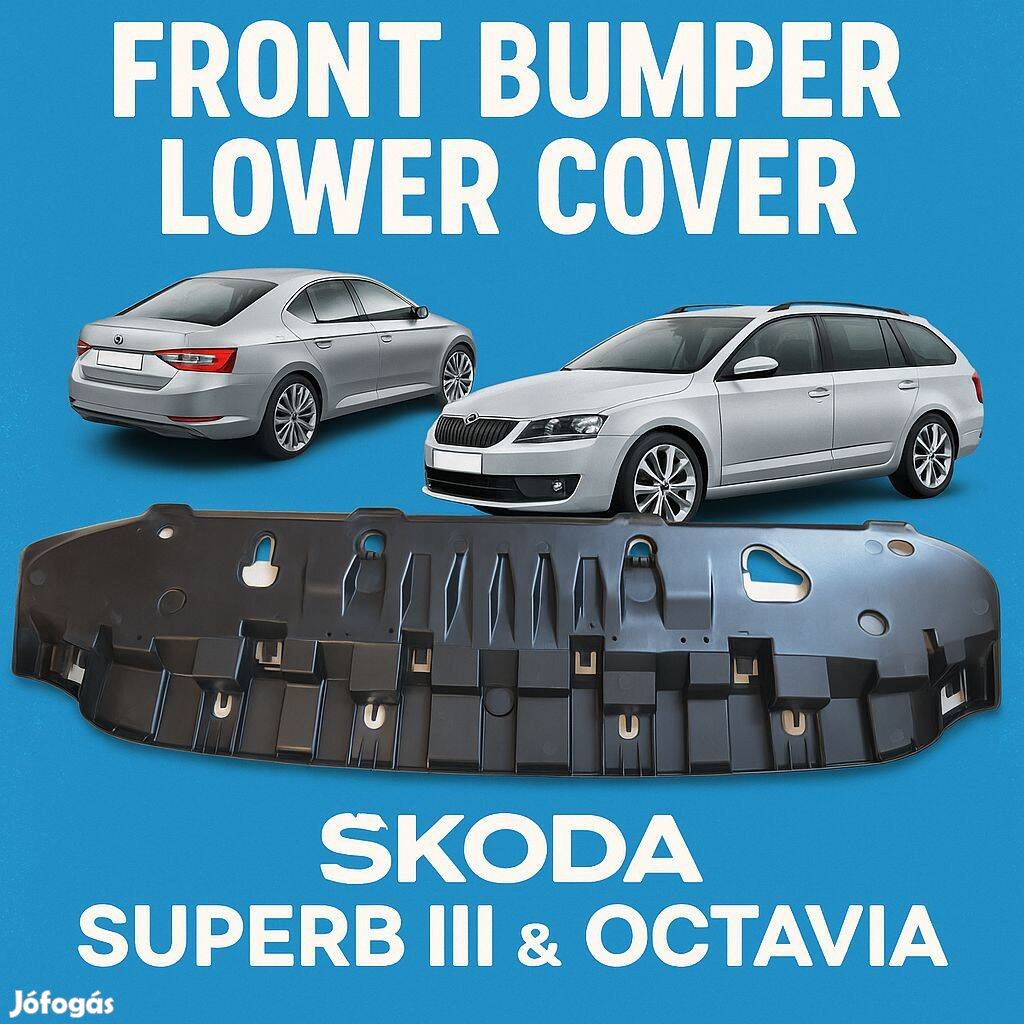 Skoda Superb III. Octavia első lökhárító alsó burkolat 3V0807611