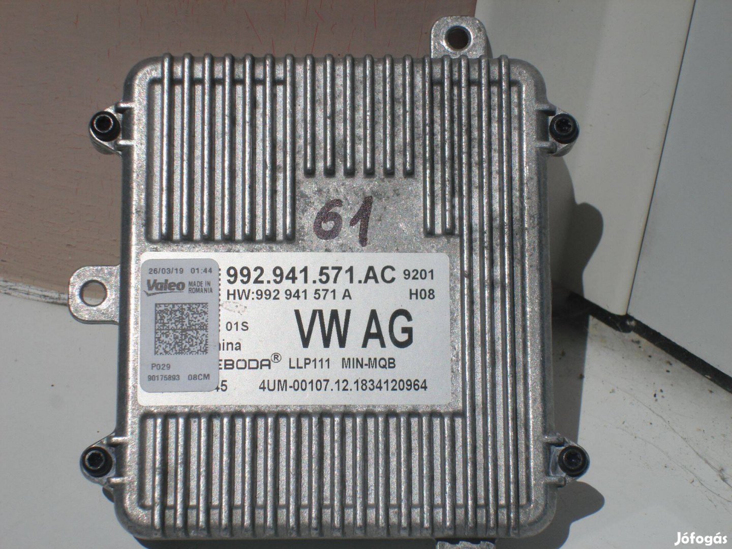 Skoda VW Led Fényszóró Modul 992941571AC 2016-tól
