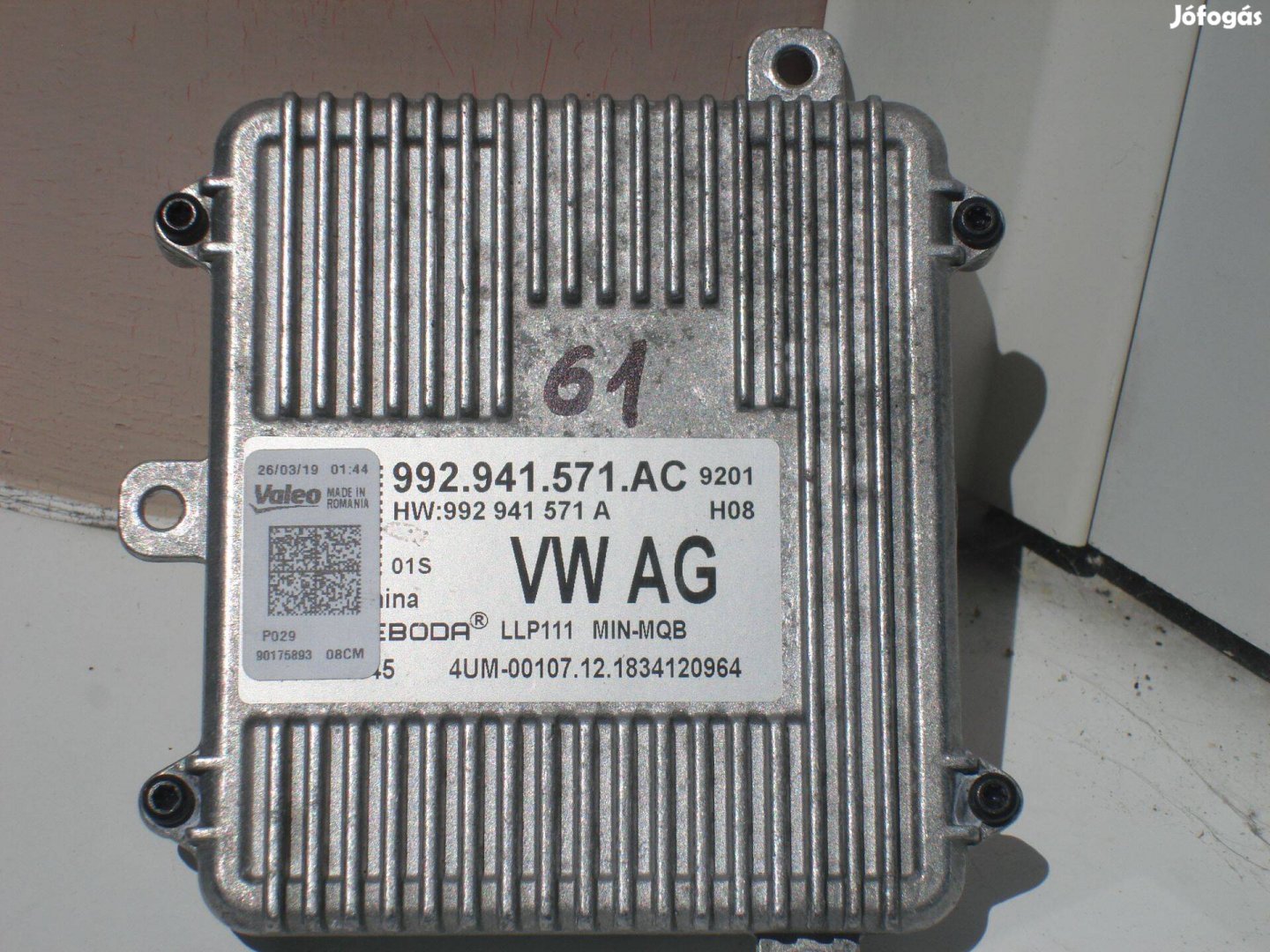 Skoda VW Led Fényszóró Modul 992941571AC 2016-tól