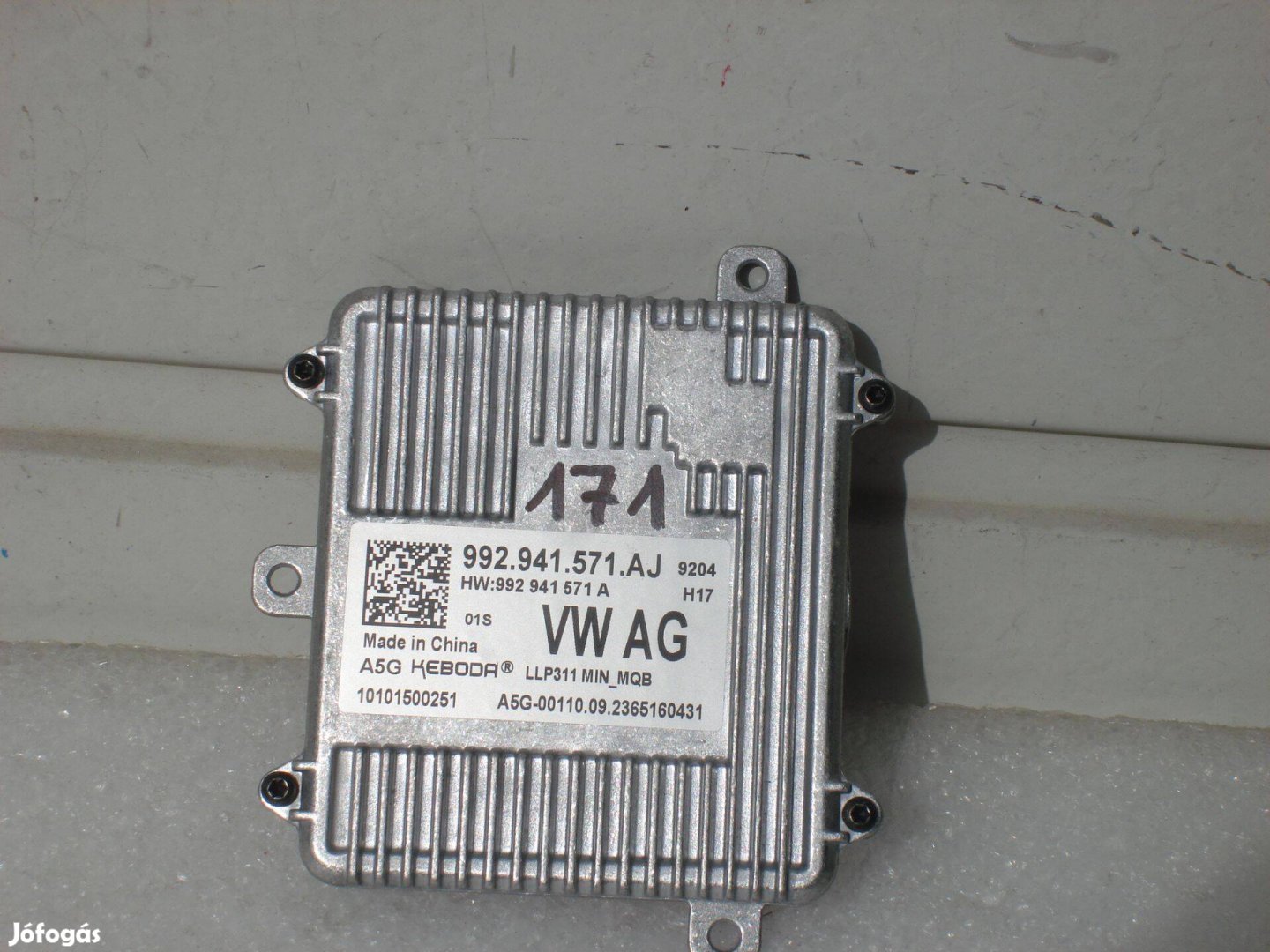 Skoda VW Seat Led Fényszóró vezérlő modul 992941571AJ 2014-től