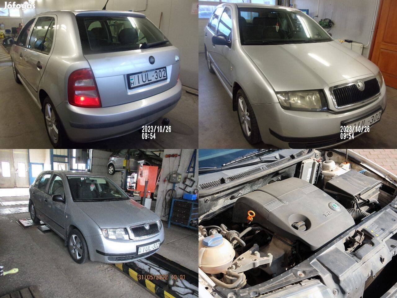 Skoda fabia alkatrészek 1.2 awy 6v rozsdamentes sárvédők ,