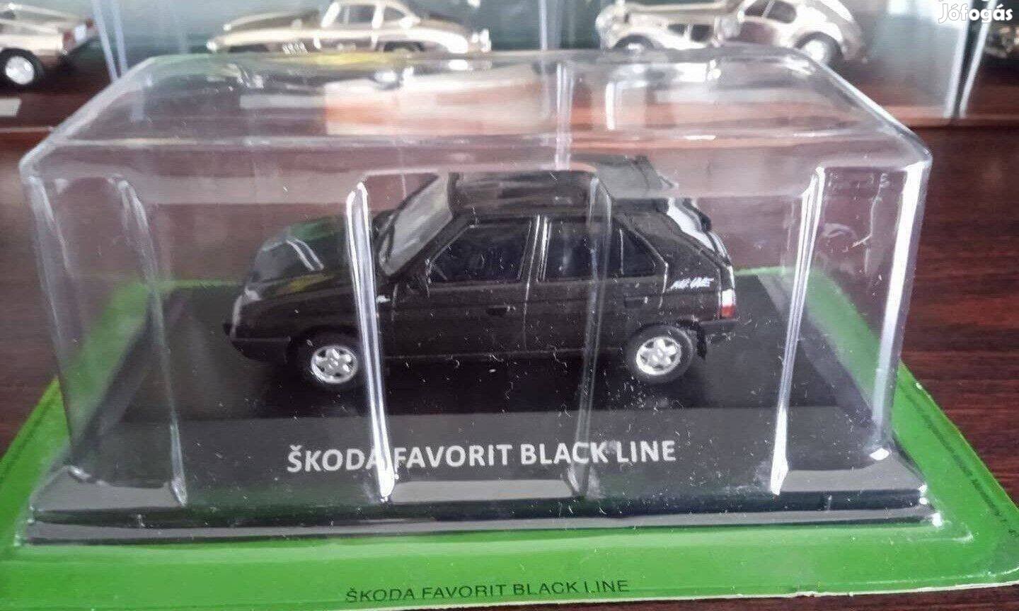 Skoda favorit black line kisauto modell 1/43 Eladó