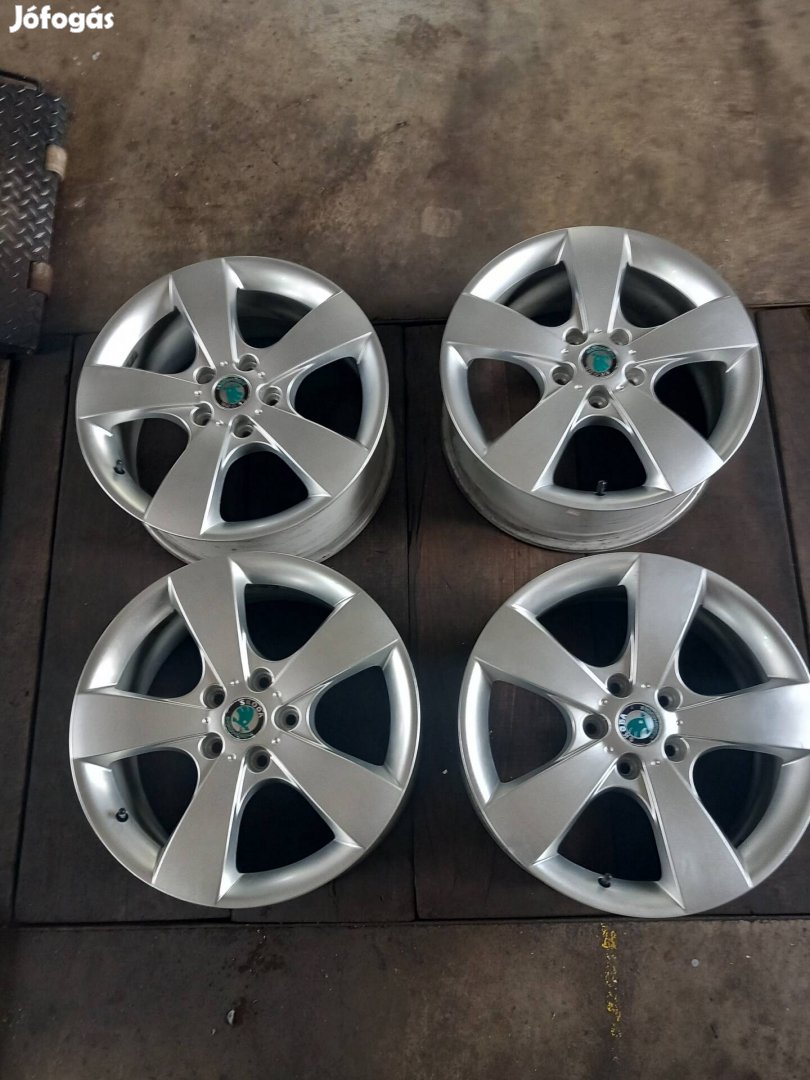 Skoda gyári 17 colos alufelni 5x112 eladó