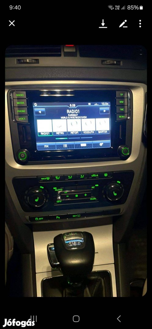 Skoda gyári discover media rádió