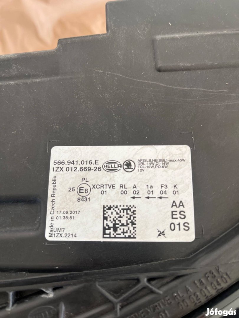 Skoda kodiaq led fényszóró