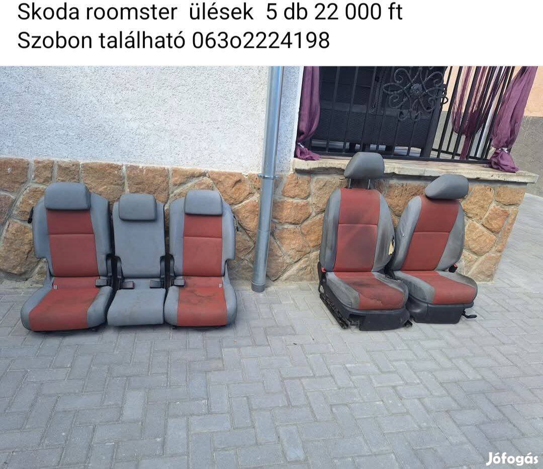 Skoda roomster ülések 5db 22000 ftdb