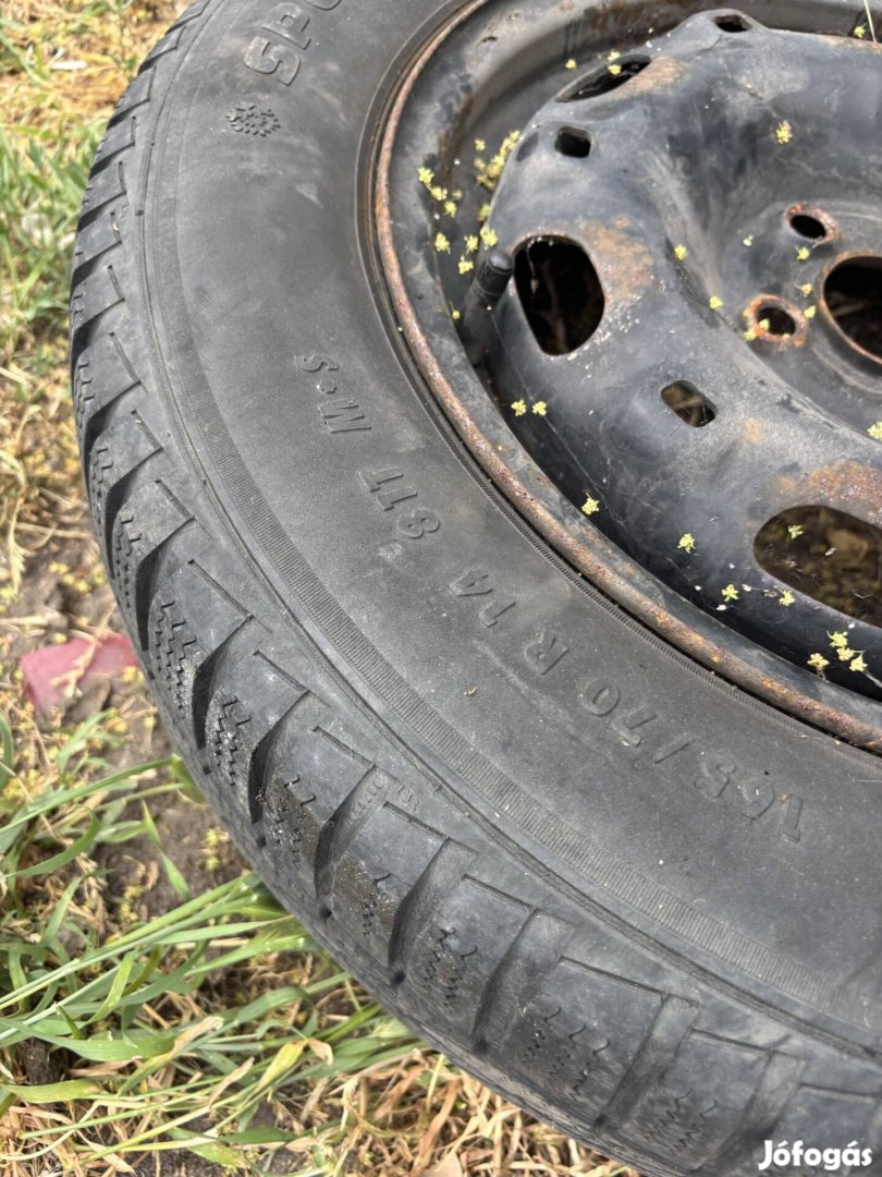 Skoda vw 14" teljes értékű pótkerék lemezfelni 