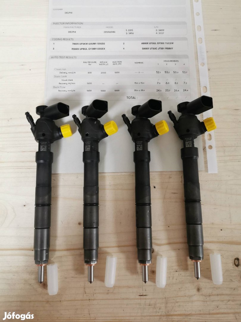 Skoda vw Delphi 1.6tdi felújitott porlasztó szett 04l130277an