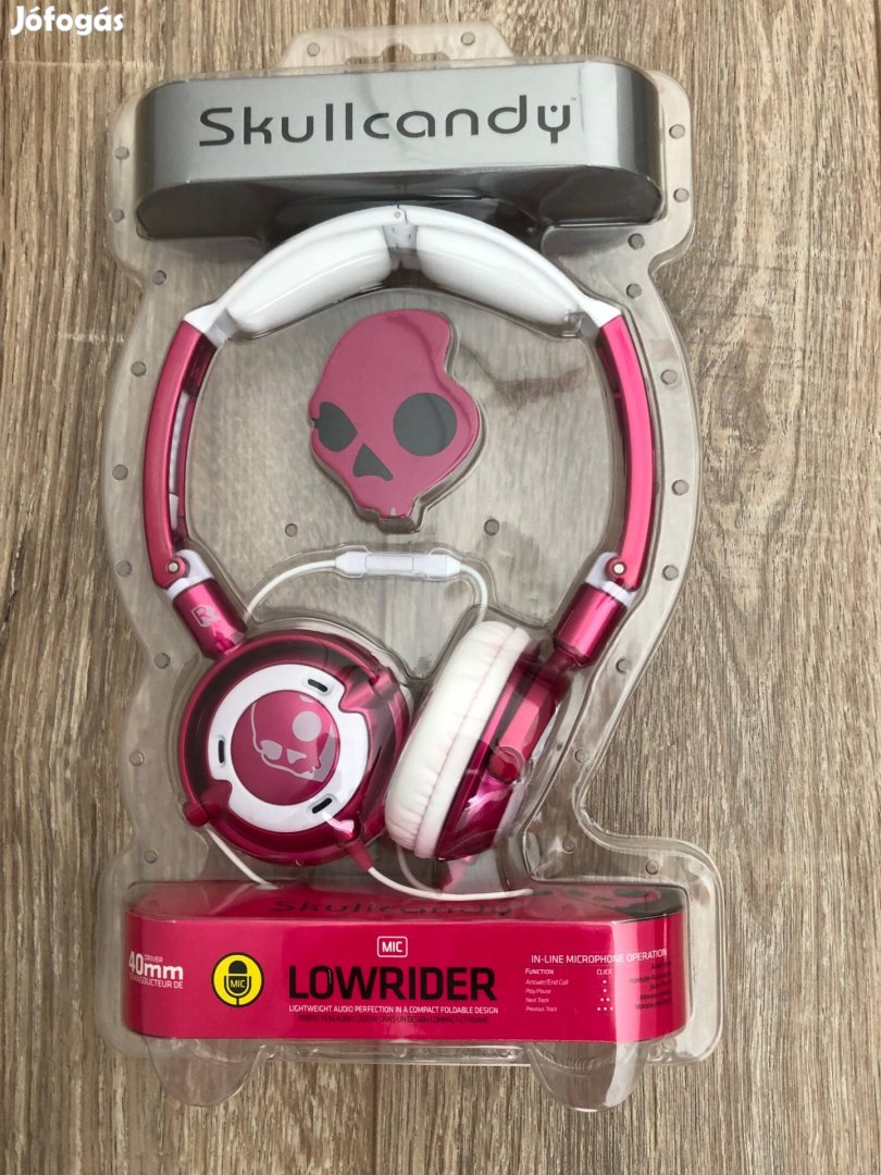 Skullcandy lowrider fejhallgató új! Bontatlan! Több db!! Ingyen posta!