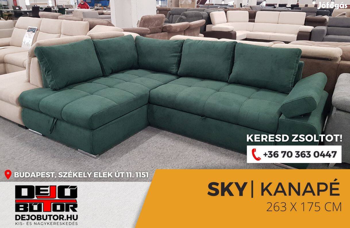 Sky sarok kanapé ülőgarnitúra bútor 263x175 cm aston 27 olaj