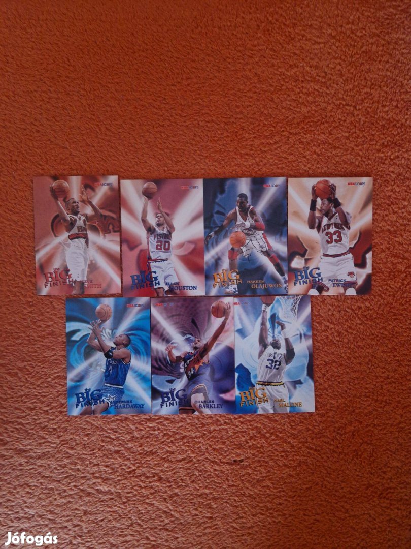 Skybox Hoops 1996-97 The Big Finish kosaras kártyák 7db