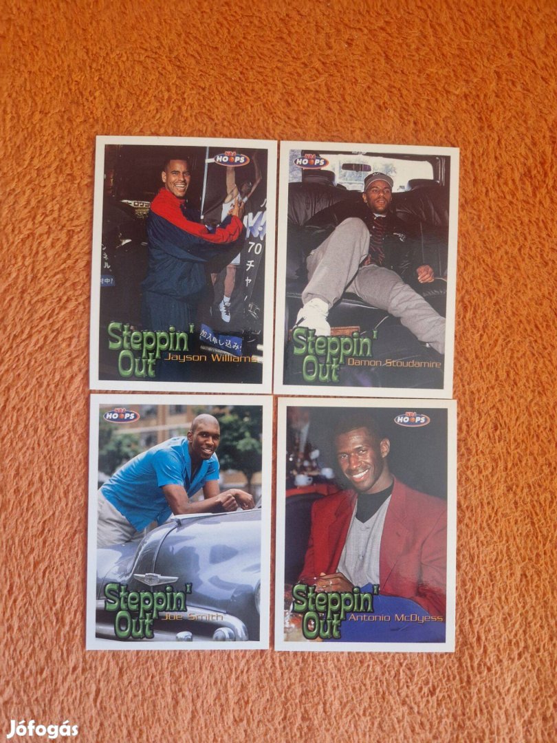 Skybox Hoops 1998-99 SteppinOut kosaras kártyák 4db