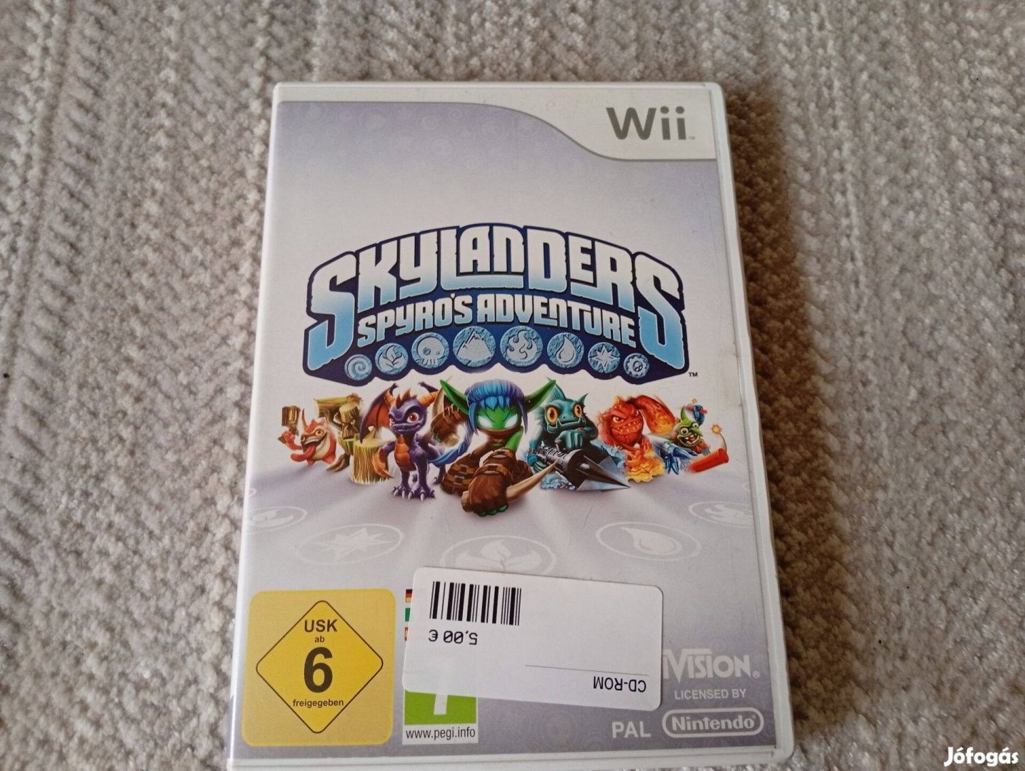 Skylanders Spyros Adventure eredeti Nintendo Wii játék