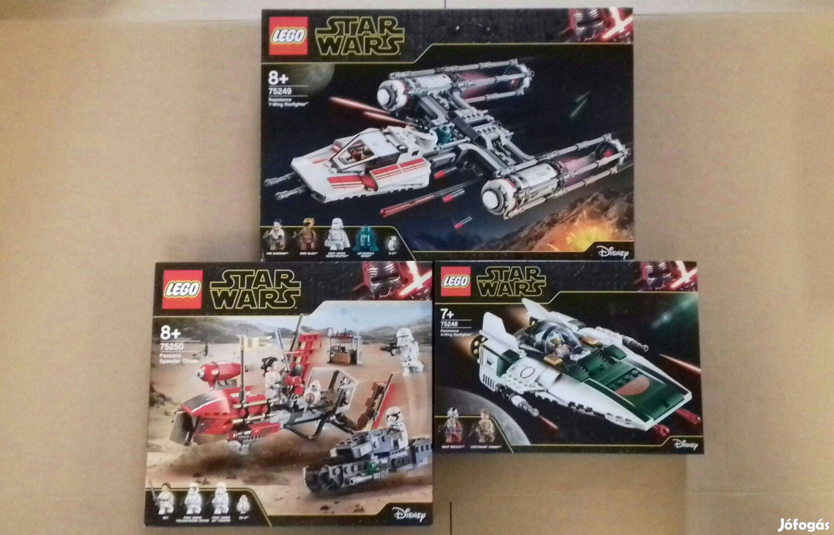 Skywalker kora Star Wars LEGO 75248 + 75249 + 75250 Pasaana Foxp.árban