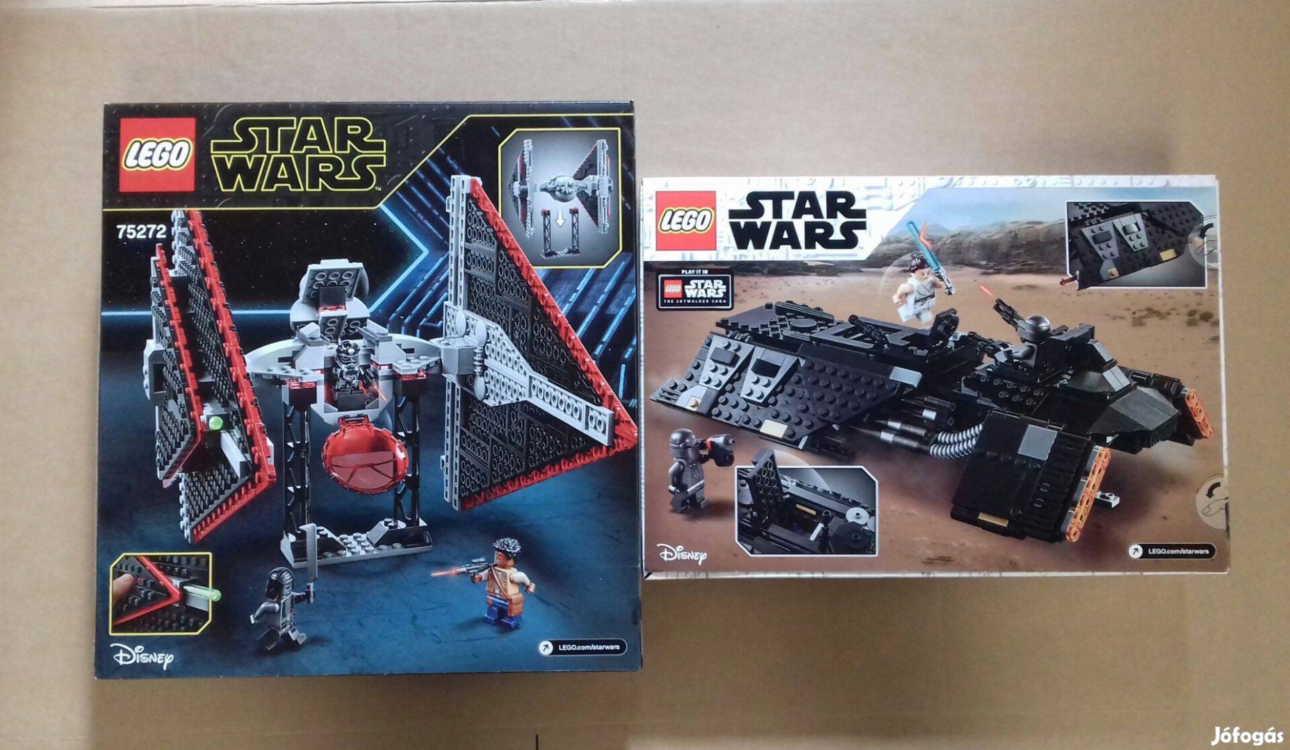 Skywalker kora bontatlan Star Wars LEGO 75272 TIE + 75284 Fox.árba
