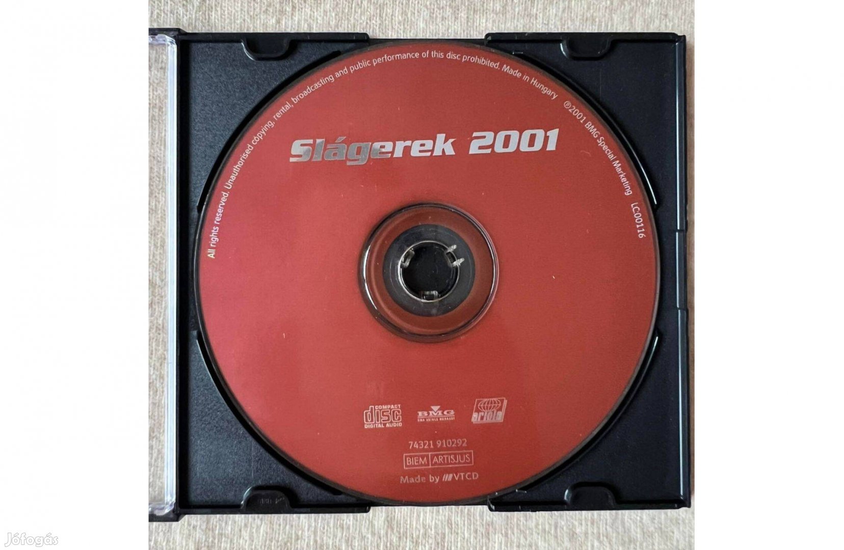 Slágerek 2001 zenei CD