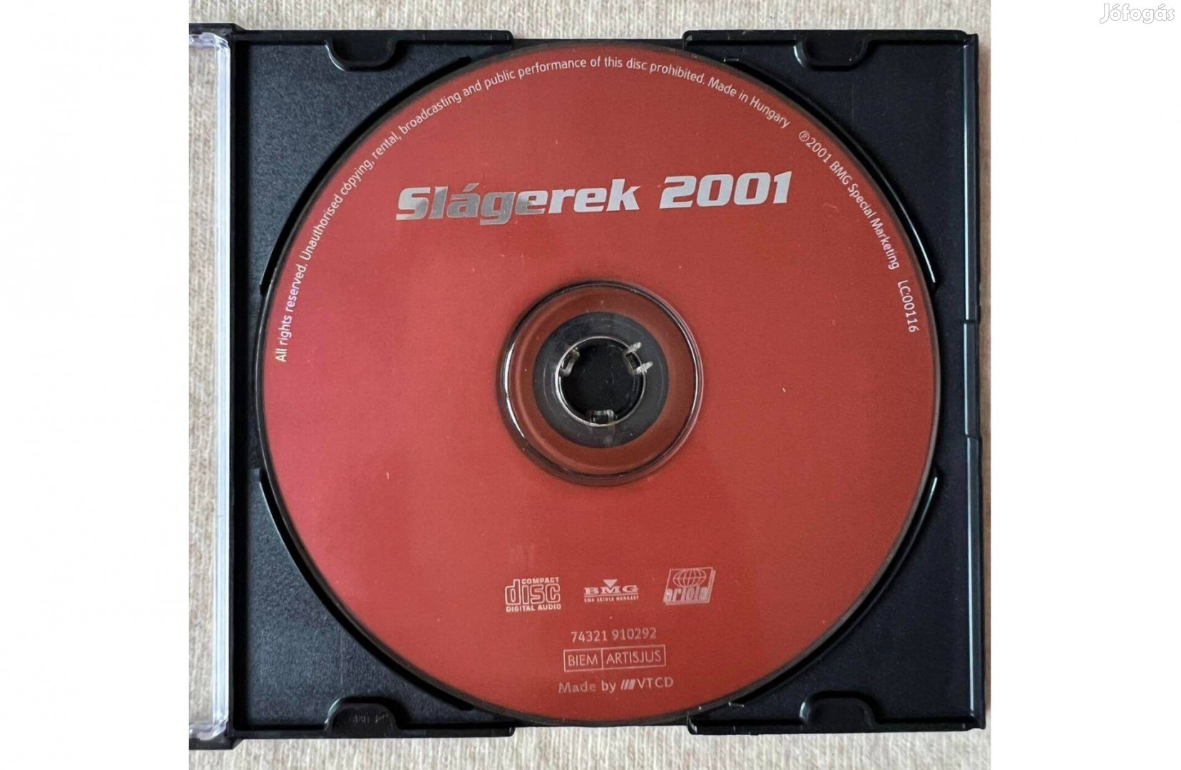 Slágerek 2001 zenei CD