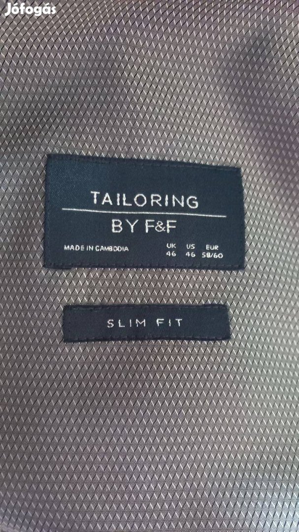 Slim fit zakó 58/60 méret