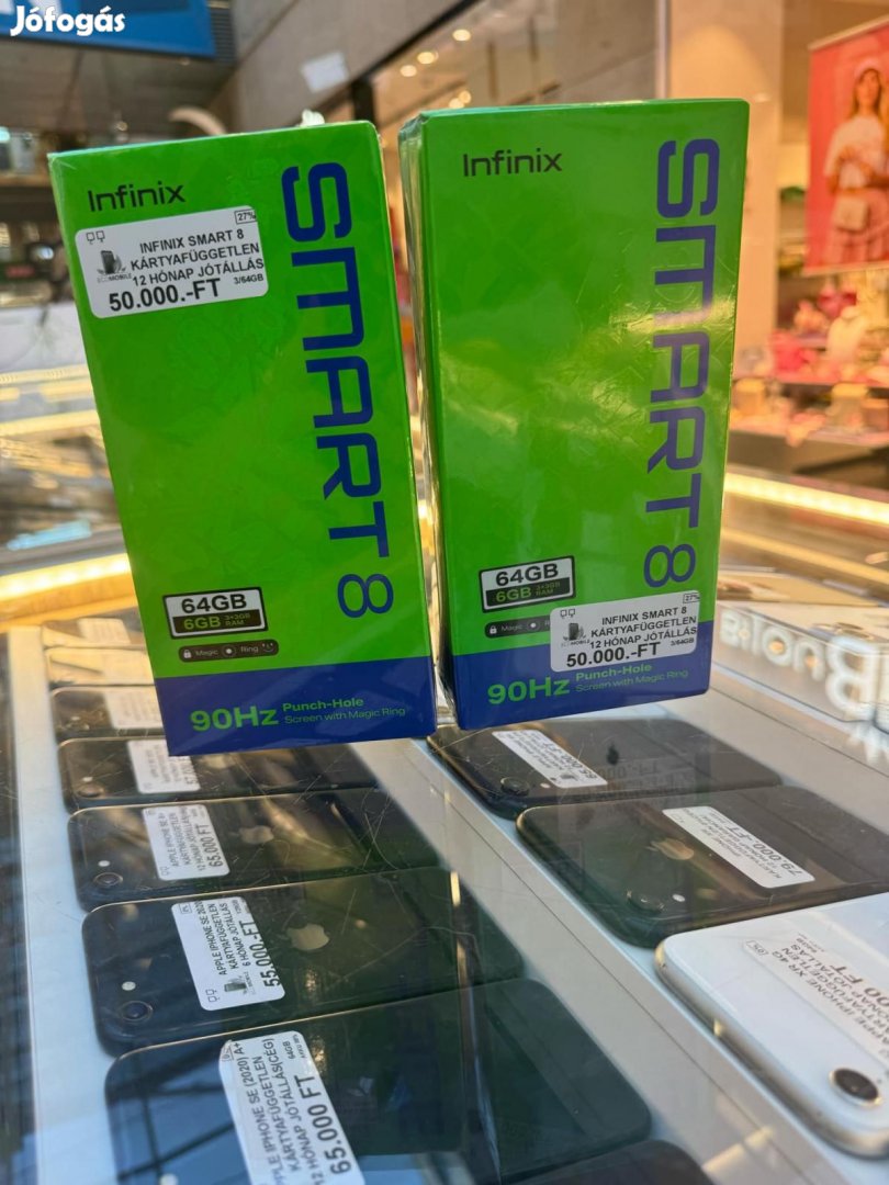 Smart 8 Kártyafüggetlen 64 GB, 12 hó garancia