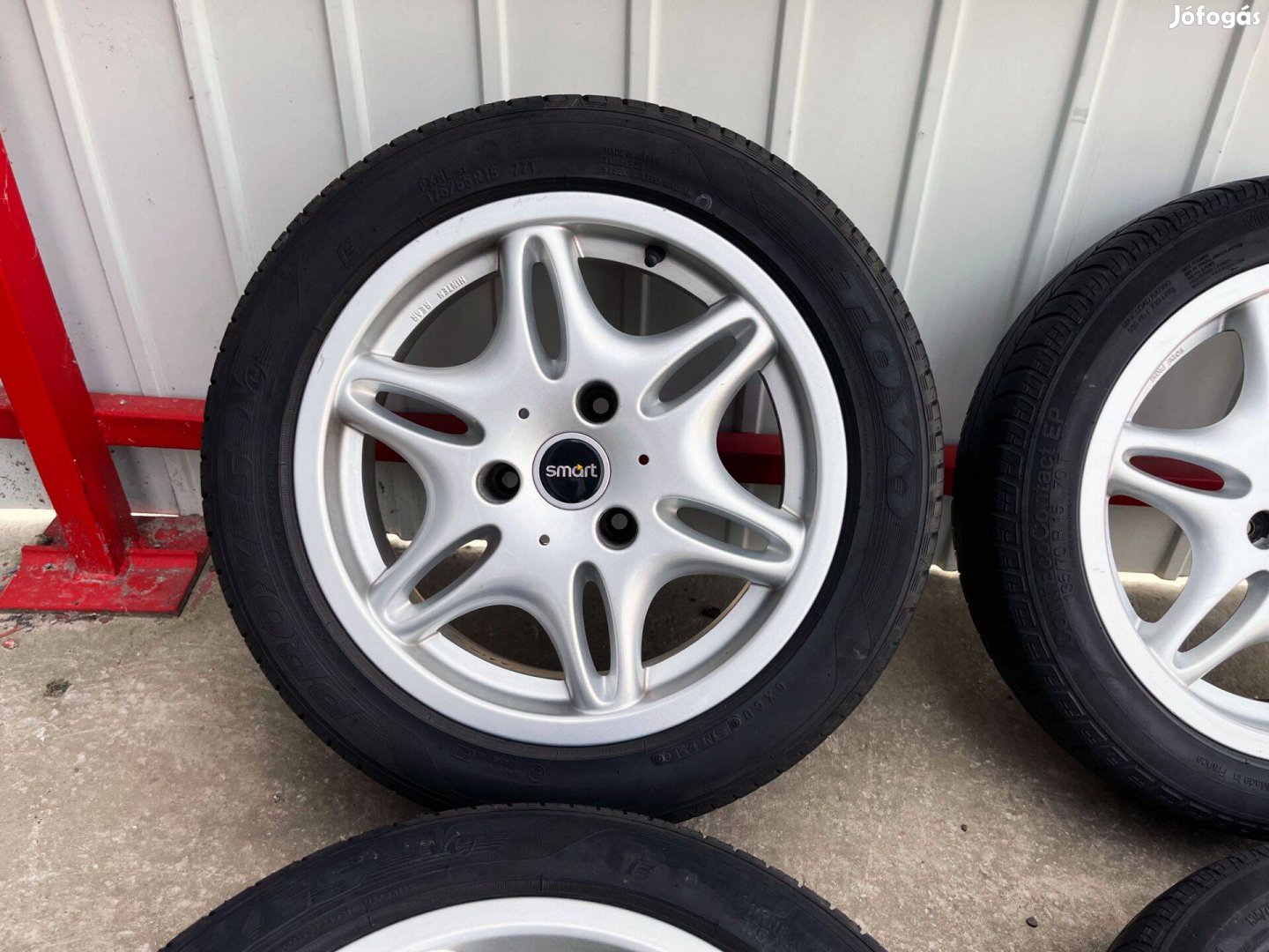 Smart Fortwo 15" 3x112 gyári kétszéles alufelni nyáriszett 15 coll