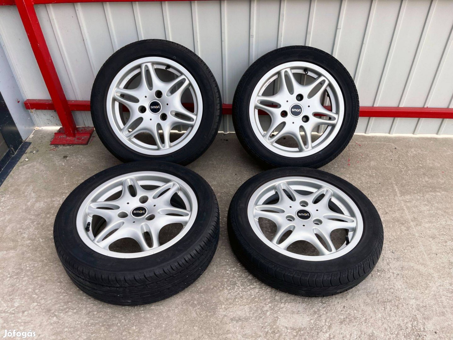 Smart Fortwo 15" 3x112 gyári kétszéles alufelni nyáriszett 15 coll