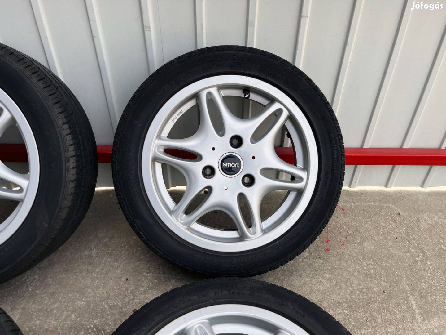 Smart Fortwo 15" 3x112 gyári kétszéles alufelni nyáriszett 15 coll