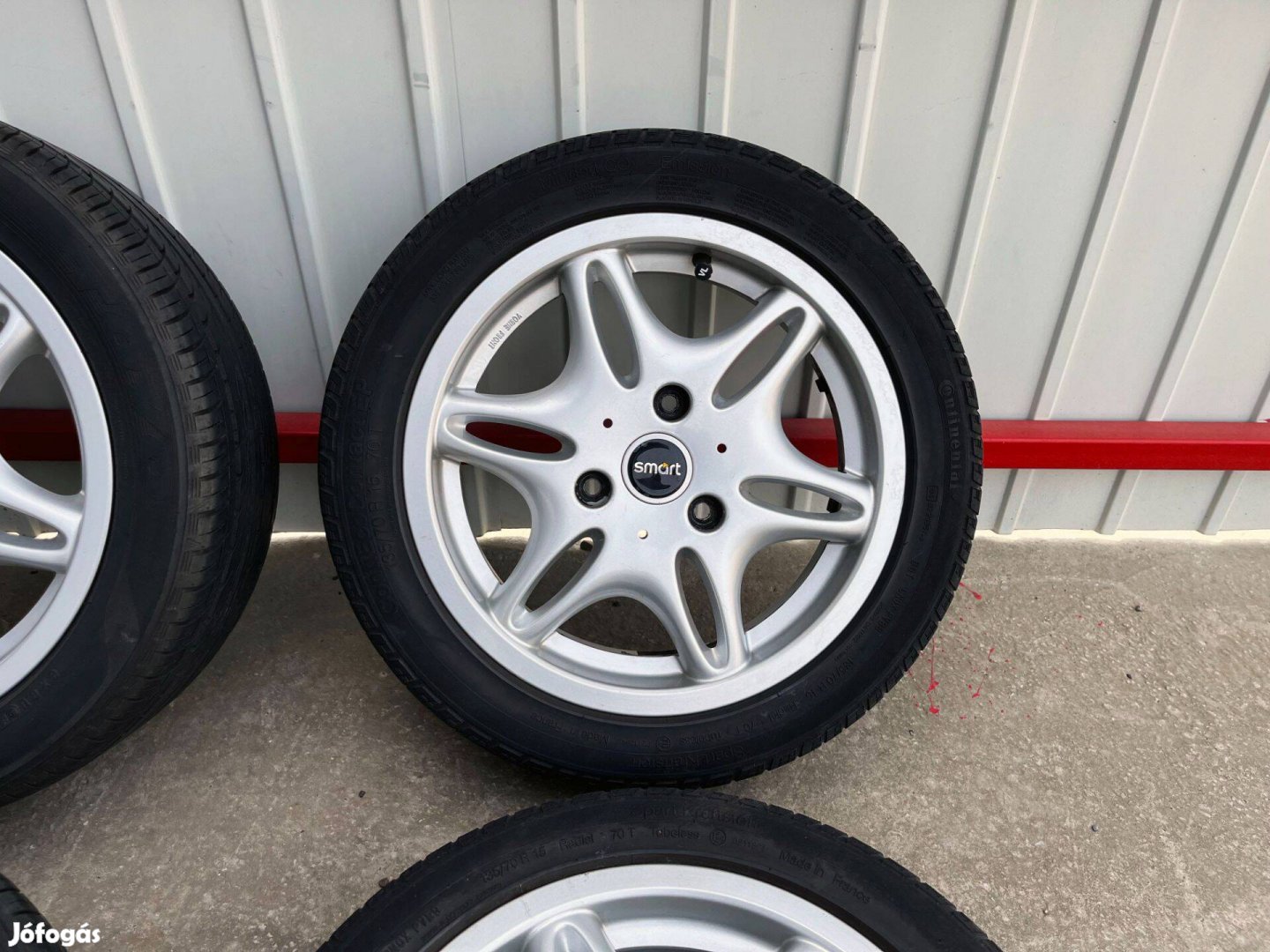 Smart Fortwo 15" 3x112 gyári kétszéles alufelni nyáriszett 15 coll