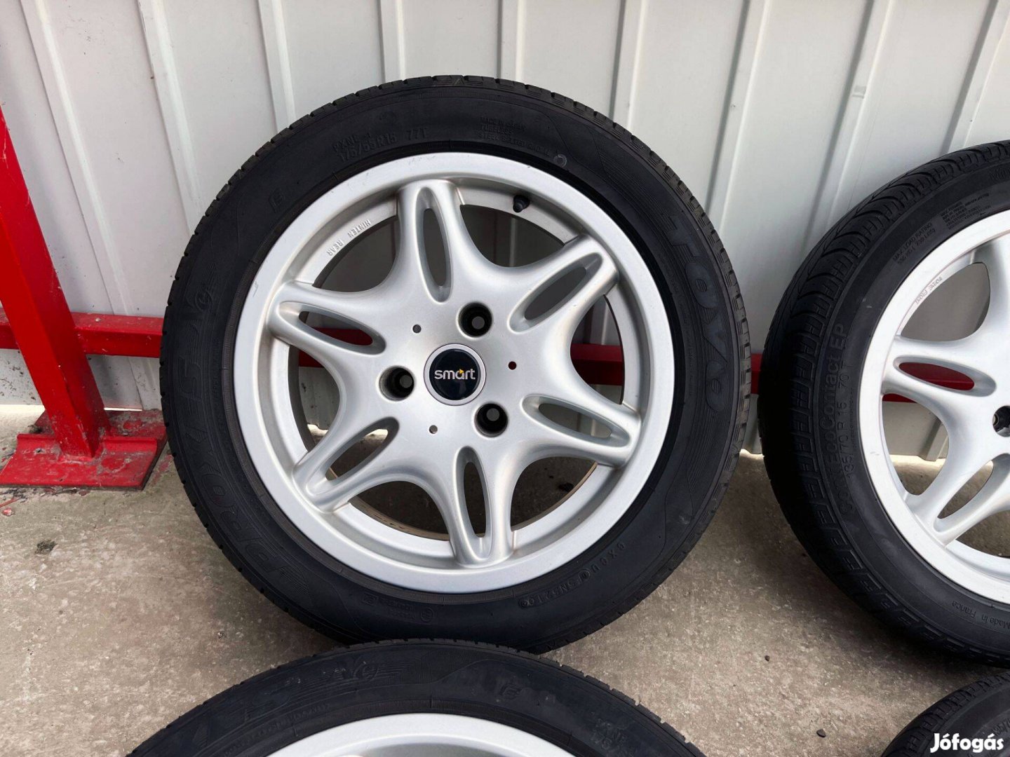 Smart Fortwo 15" 3x112 gyári kétszéles alufelni nyáriszett 15 coll