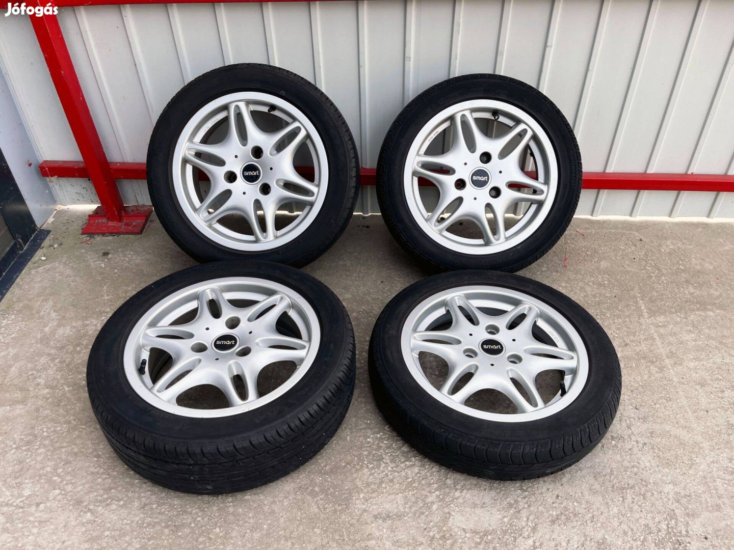 Smart Fortwo 15" 3x112 gyári kétszéles alufelni nyáriszett 15 coll